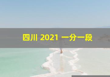 四川 2021 一分一段